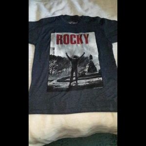 Men's "Rocky" Graphic T Size S Tagless 50/50 blend